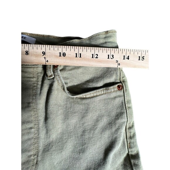 Re/Done‎ Size 28 70s Ultra High Rise Stove Pipe Jeans Washed Sage Green #V11-1 - Picture 11 of 14